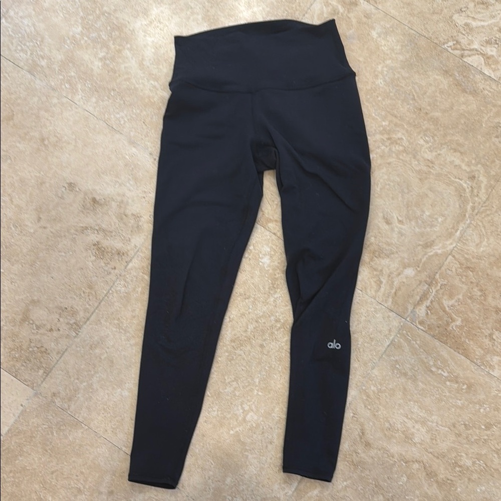 Alo High Waist Black Leggings 7/8
